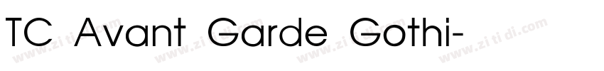 TC Avant Garde Gothi字体转换